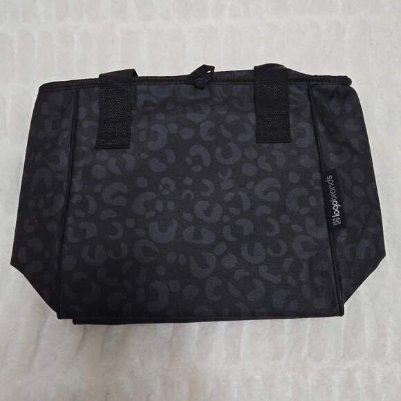 Insulated Leopard Black Bag Cooler Tote Holds (16) 12 Ounce Cans (NWT) Brand New - Picture 6 of 7